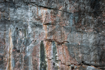 texture details of rock cliff on the island of the sea kra bi Thailand