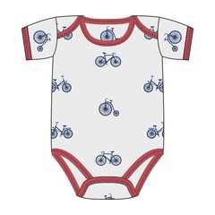 clothes for newborn boy with a bike