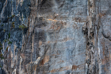 texture details of rock cliff on the island of the sea kra bi Thailand