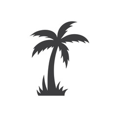 palm tree sign, vector illustration