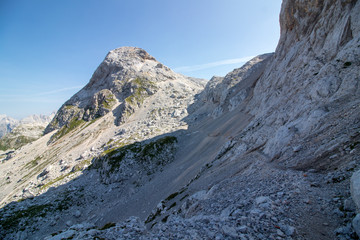mountain path high in mountains