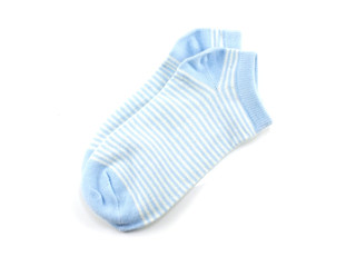 collection of colored socks isolate on white background