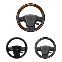 Vector design of auto and part logo. Collection of auto and car stock symbol for web.