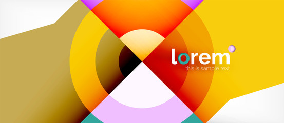 Abstract round elements composition background, organic design