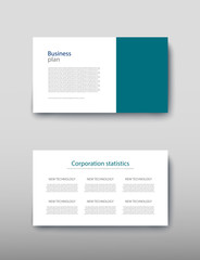 Poster infographics information business modern design set proposal advert