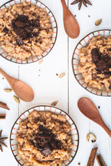 Porridge de Riz au Lait au Massala Thé Chai