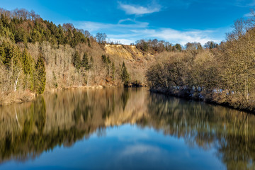 River Lech in winter, Epfach