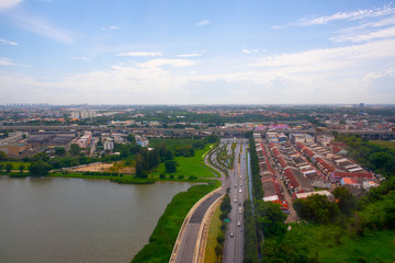 aerial view of Don Mueang in Thailand