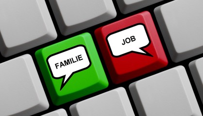 Computer Tastatur: Famile und Job
