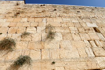 Jerusalem is an old city, a wall weeping
