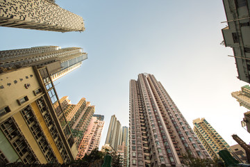 Fototapeta na wymiar Beautiful view upon Hong Kong