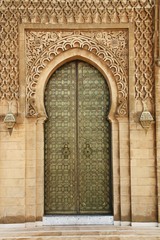 Puerta de arte y arquitectura árabe, islámica.
