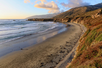 Bay at Dawn From Above, Big Sur