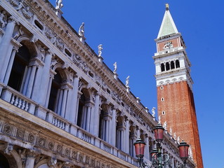 Fototapeta na wymiar Bell tower of San Marco, Venice, Italy