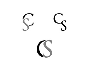 Set Of CS Letter Logo Design Template Element Vector
