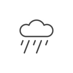 Rain line icon