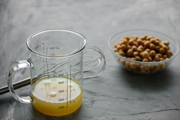 Chickpea water aquafaba. Egg replacement. Vegan