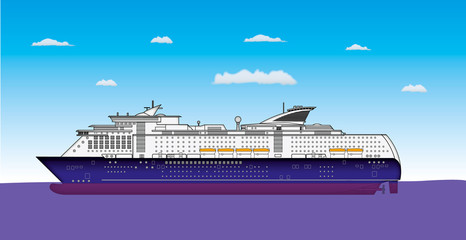 Obraz premium Bateau de croisière 01