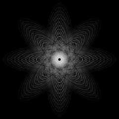 Geometry minimalistic artwork poster with simple shape and figure