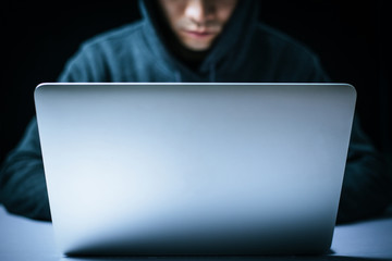 Hacker In Front Of The Computer