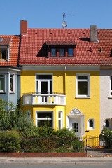 Fototapeta na wymiar Wohnhäuser, Einfamilienhäuser