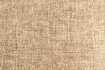 Textured background large beige textile. Texture of textile fabric close-up
