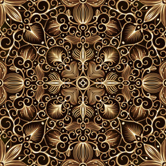 Gold embroidery with arabesques