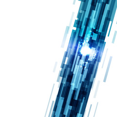 Fototapeta premium Digital neon light lines sparkle lightning stars dust shiny using for technology creative futuristic abstract background vector illustration