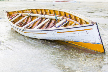 pirogue rodriguaise, marée basse à anse Mourouk 