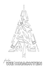 Werkzeugweihnachtsbaum Illustration