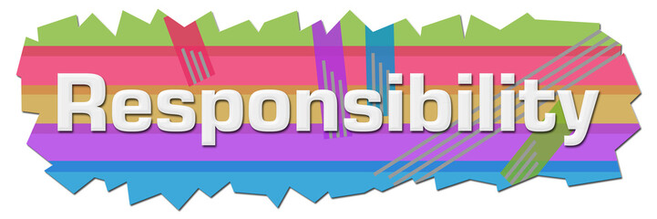 Responsibility Colorful Lines Cutout 