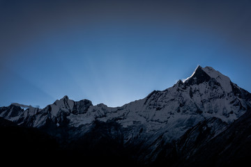 Machapchare is beautiful mountain in himalaya Nepal