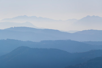 Naklejka premium Mount Grappa in Italy