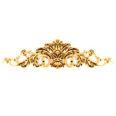 Gilded stucco, collection gold cartouch	