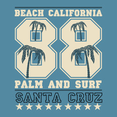 Fototapeta premium Surfing California, surfing santa kruz, water sports