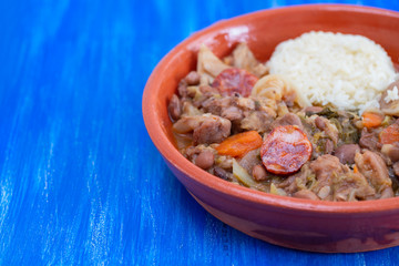 typical portuguese dish Feijoada a transmontana