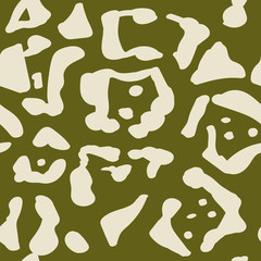 seamless abstract pattern with leopard spots print