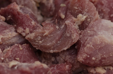 Chopped pork meat