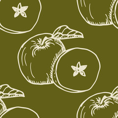 apple seamless pattern, fruit