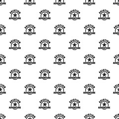 Aviation adventure pattern seamless vector repeat geometric for any web design