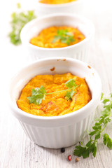 carrot souffle or flan