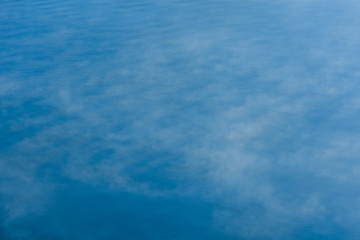 Fog over the river on autumn morning