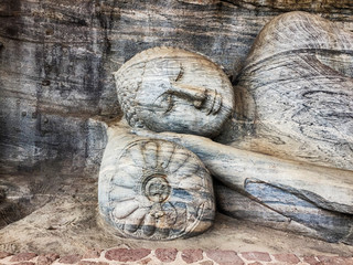 Buddha Resting On A Stone Pillow