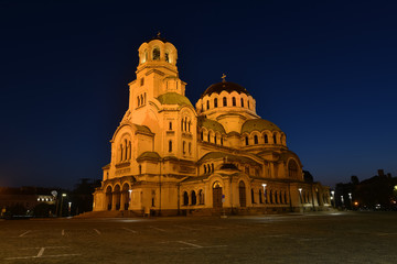 Fototapeta na wymiar Alexander-Newski-Kathedrale in Sofia, Bulgarien.