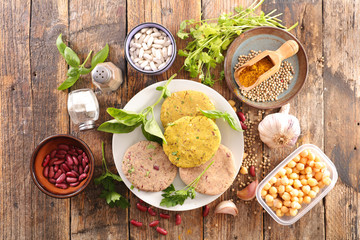 vegetarian burger steak