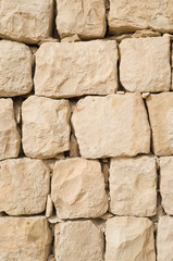 New relief limestone wall closeup