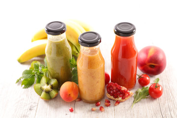 smoothie juice in bottle