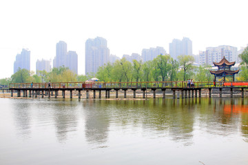 chinese city scenery, high-rise buildings