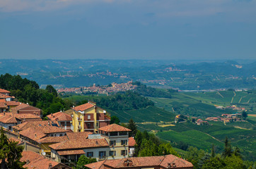 Fototapeta na wymiar La morra, Piedmont, Italy. July 2018