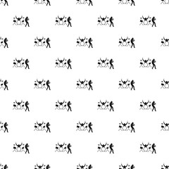 Rock band pattern seamless vector repeat geometric for any web design